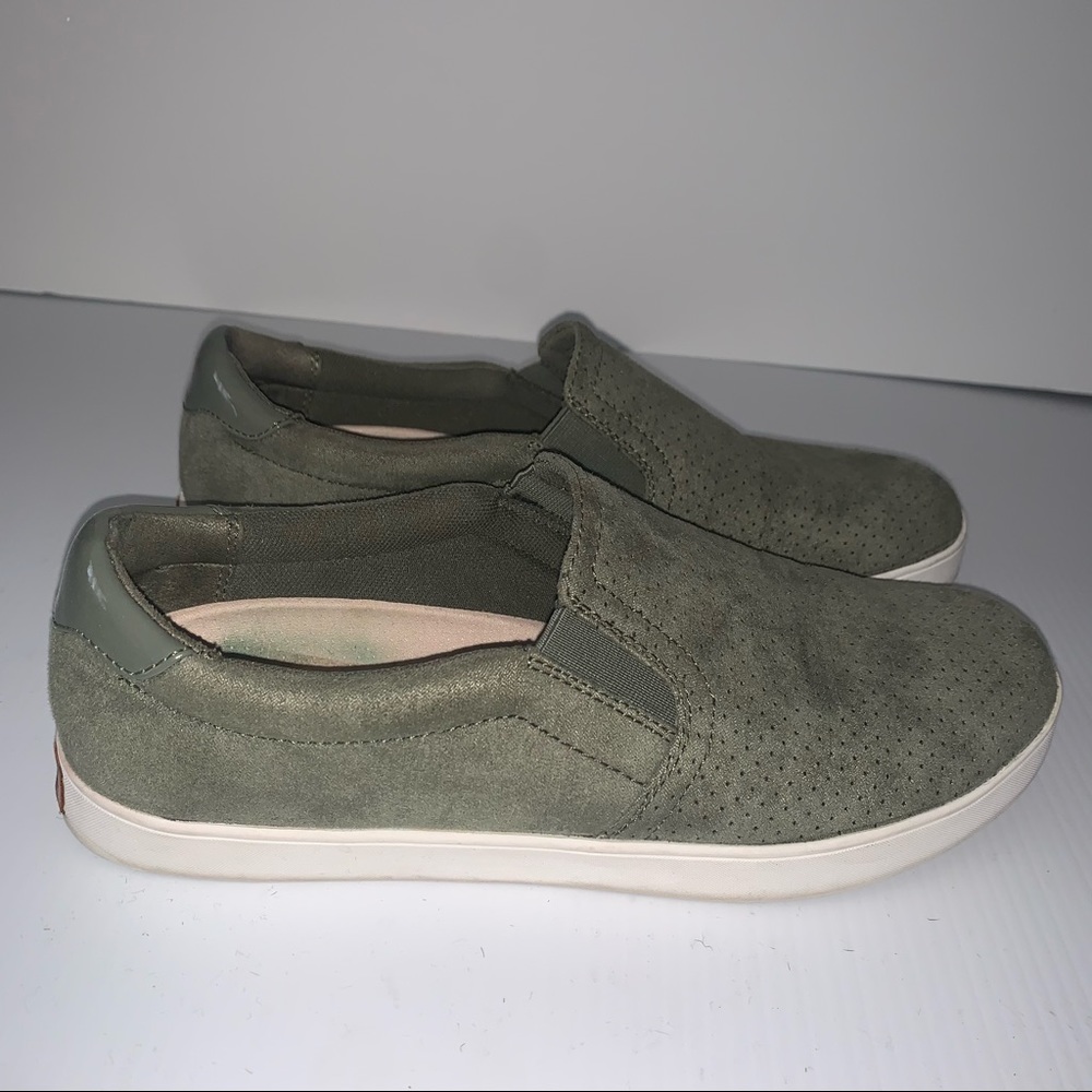 Dr. Scholl’s Nova olive green slip on sneakers